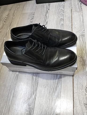 Классические мужские туфли Derby - Цвет: черный - Материал верха