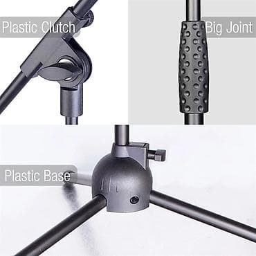 студийный микрафон: Высококачественная профессиональная регулируемая подставка для — 3