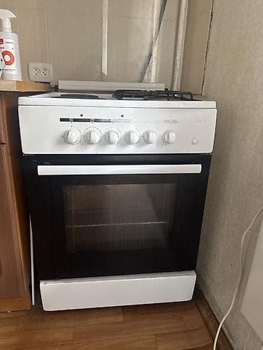 Комбинированная кухонная плита 50×60 см с духовкой. - Варочная — 3