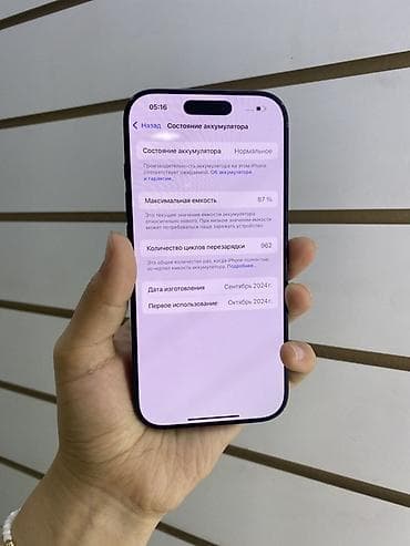 iphone se1: IPhone 16 Pro, 256 ГБ, Черный, Коробка, 87 % — 4