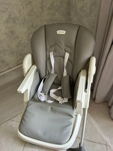 детский стульчик кормление: Стульчик для кормления, Другой бренд, Пластик, Другой вид, цвет - Серый — 5