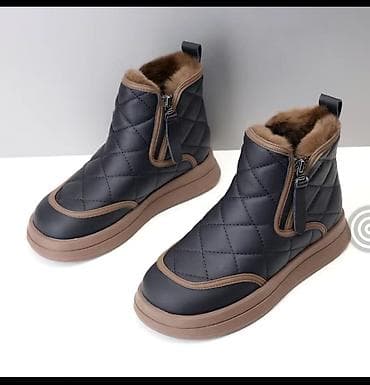 уги женская: Зимние женские ботинки-угги с молнией сбоку - Теплая модель с густым — 5