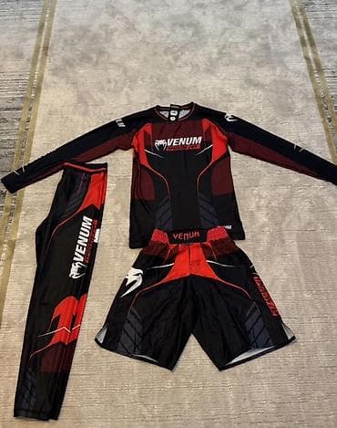 мма шорты: Спортивный комплект Venum Training Camp (красно‑чёрный) Размер L — 3