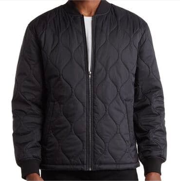 трикотажная: 14th & Union. Стеганый бомбер.Ромбовидная стежка придает изящество — 4