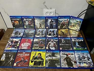 Видео оюндар: Продается коллекция дисков для PS4 (Blu‑ray), 24 оригинальных дисков ✅ — 3