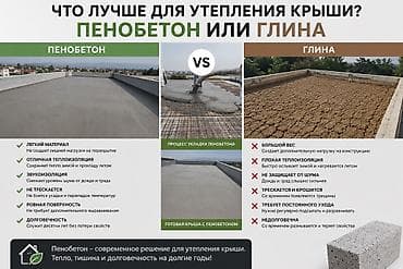 Услуги по строительству и ремонту: Утепление крыш пенобетоном в Бишкеке и области Современная технология — 2
