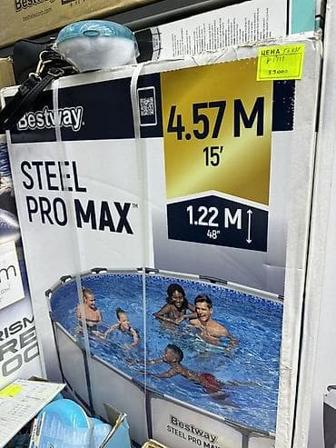 сачок: Каркасные бассейны Bestway Steel Pro Max - Формы и размеры (указаны — 2