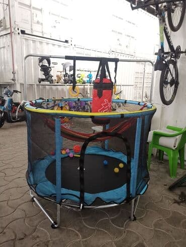 прыжки: Батут Каркасный, Новый — 7