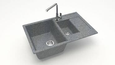 цена на столешницы для кухни: Кухонная мойка Glanz Блонди J210 Каменная мойка из литого мрамора — 6