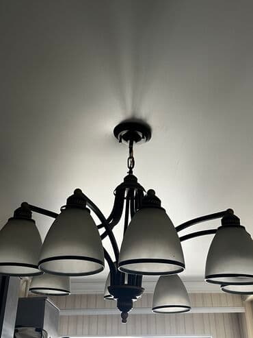 лампа для шеллак: Подвесная люстра в классическом стиле - Материал основы: металл — 4