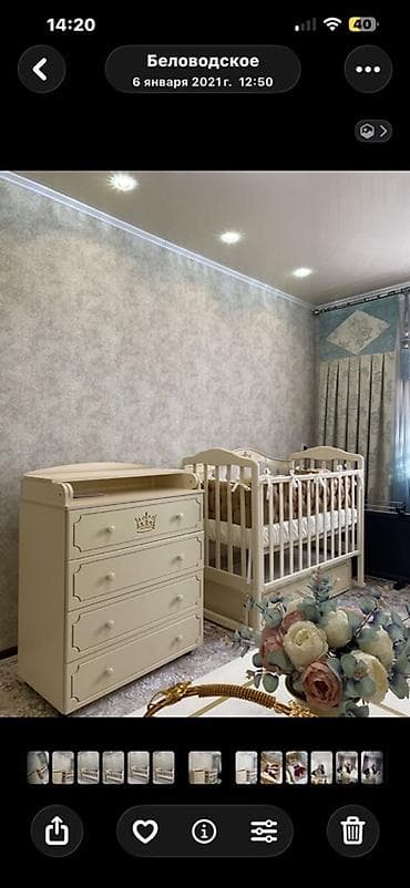 детская кроватка даром: Детский комплект мебели в классическом стиле (цвет слоновая кость): - — 2