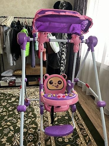 садовые качеля: Детские качели, Подвесные Для дома, Металл — 4