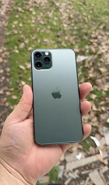 iphone iphone: IPhone 11 Pro, Б/у, 64 ГБ, Зеленый, 80 % — 1