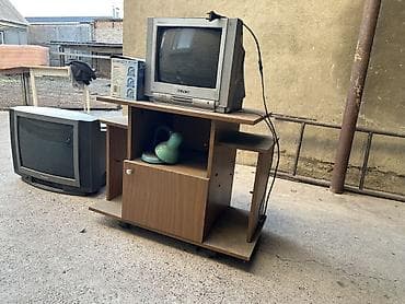 кабель для тв приставки: Телевизионный комплект ретро-техники и тумба: - Телевизор Panasonic — 4