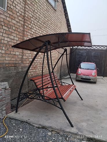 дрова скупка: Садовые качели Металл, Со спинкой, С крышей — 4
