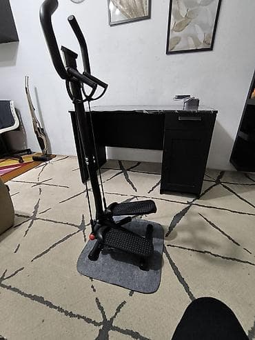 тринажор: Мини-степпер с поручнями и эспандерами + бортовой компьютер - — 3