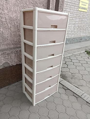 Комоды для одежды: Пластиковый комод с выдвижными ящиками - Форм‑фактор: вертикальная — 6