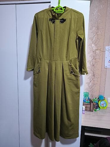 samsung pen: Повседневное платье, Турция, Осень-весна, Средняя модель, Креп, Турецкое, L — 1