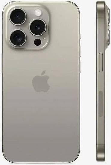 apple tab: IPhone 15 Pro, Б/у, 256 ГБ, Natural Titanium, 81 % — 2