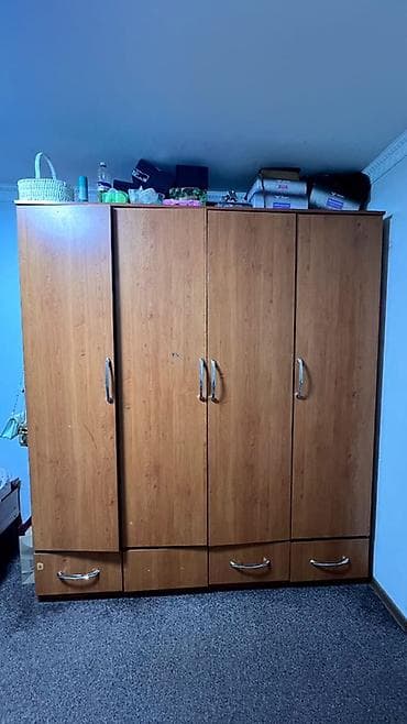 детский мебель ош: Шифоньер, шкаф для одежды, Прямой, ЛДСП — 2