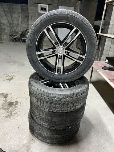 зимние шины на матиз: Колеса в сборе R 17, Зима, Б/у, Комплект, Легковые, Литые, отверстий - 5 — 1