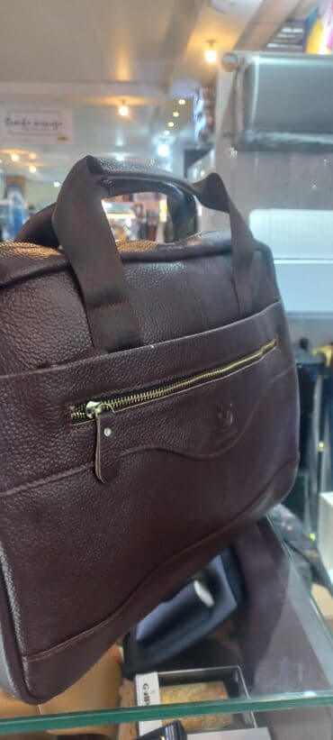 кожаная спортивная сумка: Портфель, Новый, Материал: Натуральная кожа, Мужские — 7