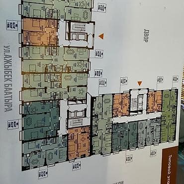 pro group: 1 комната, 40 м², Ак-Кеме (старый аэропорт) Элитка, 11 этаж, ПСО (под самоотделку) — 9