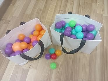 Игровые манежи: Складной круглый сухой бассейн/манеж для детей с мягкими бортиками из — 8