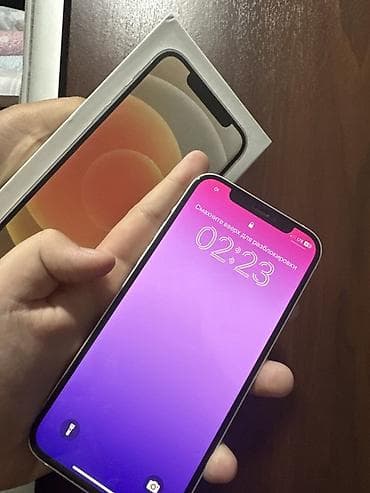 IPhone 12, 64 ГБ, Белый, Коробка, 77 %