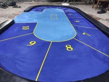 купить бу оборудование для мойки ковров: Продаётся покерный стол/столешница на 5 человек. МДФ, сукно. Размеры — 1