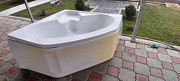 ванный форма: Угловая акриловая ванна с экраном - Форма: треугольная/угловая, с — 2