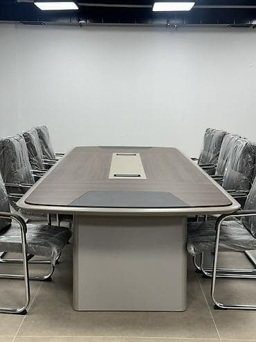 стол уголок: Офисный стол, Нерегулируемый, цвет - Коричневый, Прямоугольный, Дерево — 2