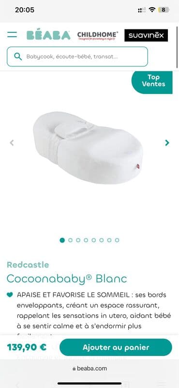 гнездо для новорожденных: Кокон / Матрас для младенцев Цена нового на последнем фото Фирма Red — 3