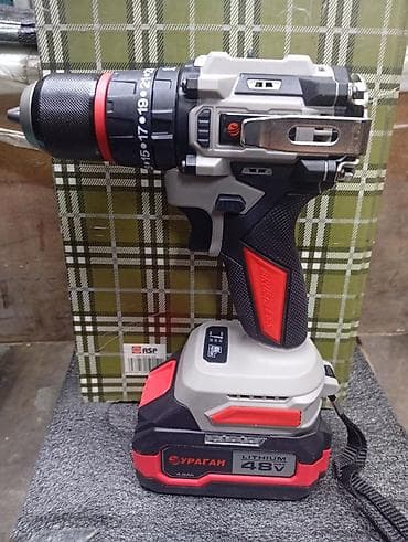 Инструменты: Аккумуляторная дрель-шуруповерт Ураган 48V - Бесщеточный двигатель — 1