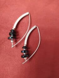 Атайын кийим: Күмүш сөйкөлөр, Үлгүсү 925, Агат, Аялдарга, Жаңы — 17