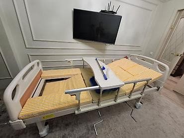 Медтовары: Многофункциональная медицинская механическая кровать с матрасом и — 3