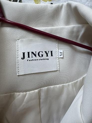 samsung a23: Женский двубортный пиджак JINGYI - Цвет: молочный/айвори - Посадка — 2