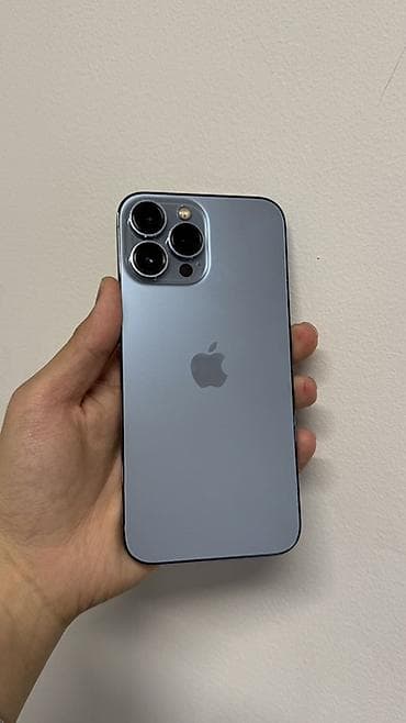 IPhone 13 Pro Max, Б/у, 512 ГБ, Sierra Blue, Защитное стекло, Чехол, Коробка, 78 %