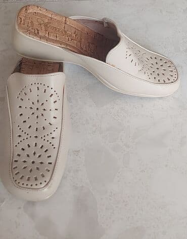 шлепка: Бежевые новые шлепки,кожа,производство Сирия,очень удобные и очень — 3