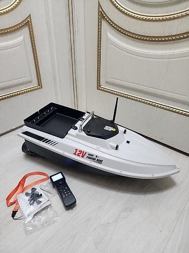 рыбаловный бур: Радиоуправляемая прикормочная лодка для рыбалки 12V с Сонарам — 2