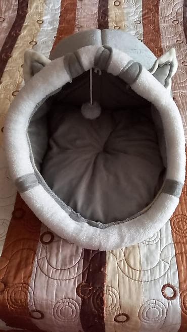 плюшевые медведи: Домик-лежанка для кошек/мелких собак - Тип: закрытый домик-капсула с — 3