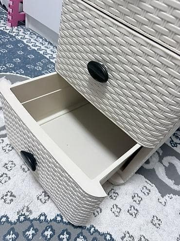 Комод для ванны, Б/у, Без раковины, Пластик, цвет - Бежевый, Самовывоз — 3