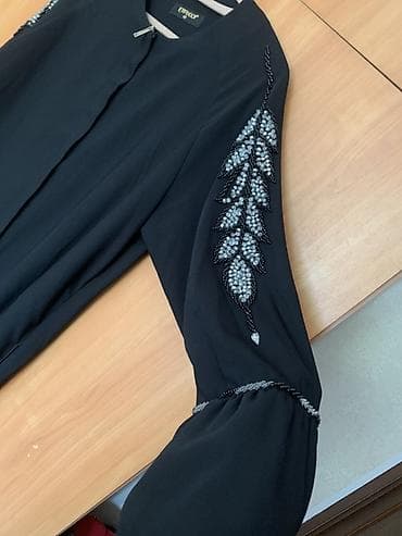 золотой ворон: Вечернее платье, Длинная модель, С рукавами, С пайетками, L, XL — 5