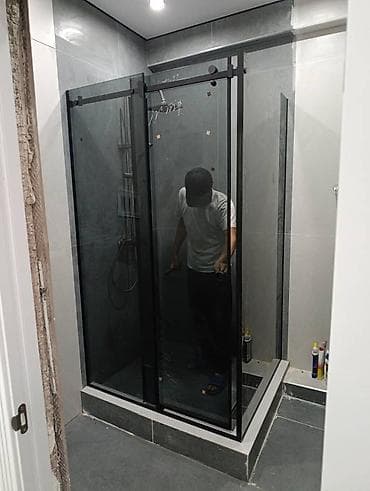 бу витраж: Стеклянные душевые ограждения под индивидуальные размеры - — 10