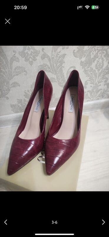 Спецодежда: 1. Туфли Надеты 1 раз на мероприятие. высота каблука 8 см. Бренд — 12