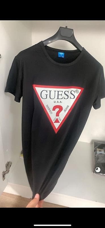 Личные вещи: Мужская футболка, L, XL, Guess, Новый, цвет - Черный, Платная доставка, Самовывоз — 4