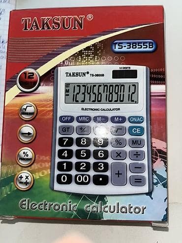Рекламное оборудование: Настольный калькулятор TAKSUN TS-3855B - Дисплей на 12 разрядов - — 2