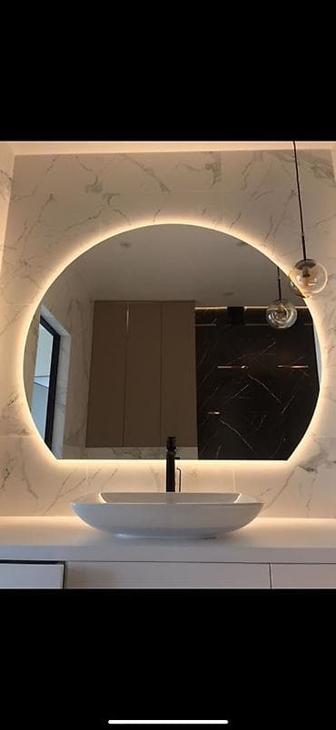 стол стулья для гостиной б у: Зеркало «аморфной» формы с подсветкой - Настенное зеркало свободной — 5