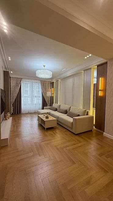 Квартиры: 3 комнаты, 105 м², Элитка, Асанбай мкр Элитка, 10 этаж, Евроремонт — 1