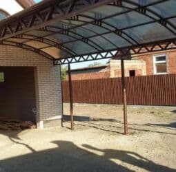 урна перельница: Навес, Арочный, Металл, Поликарбонат, Установка — 7